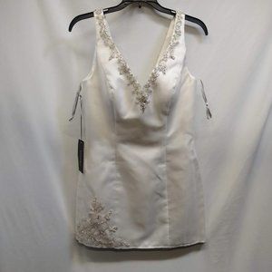 Wedding KITTYCHEN size 12 un-hemmed minidress